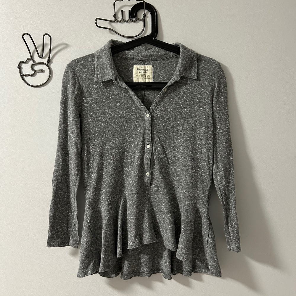 Abercrombie & Fitch Peplum Style Top